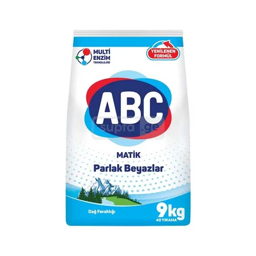 ABC-აბეცე სარეცხის ფხვნილი თეთრებისთვის ავტომატი 9კგ
